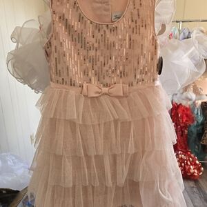Pink Sequin and Tulle Dress
